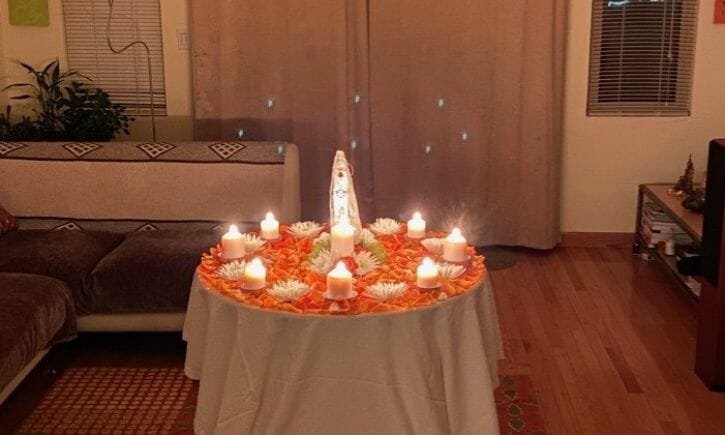 Mandala ceremony for a new home